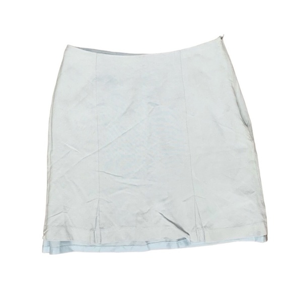 Esprit Women’s Micro Mini Skirt Vintage High rise waist Y2k 2000s Pale Blue - Picture 4 of 12